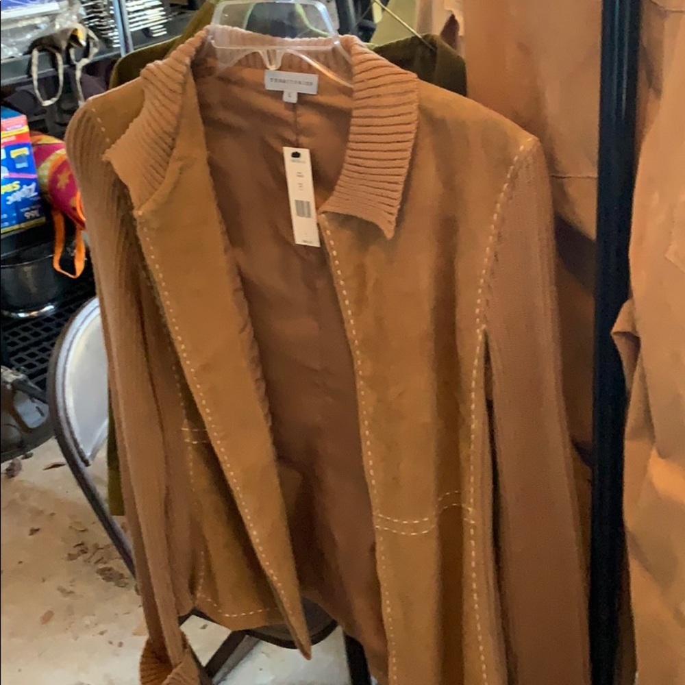 Suede sweater